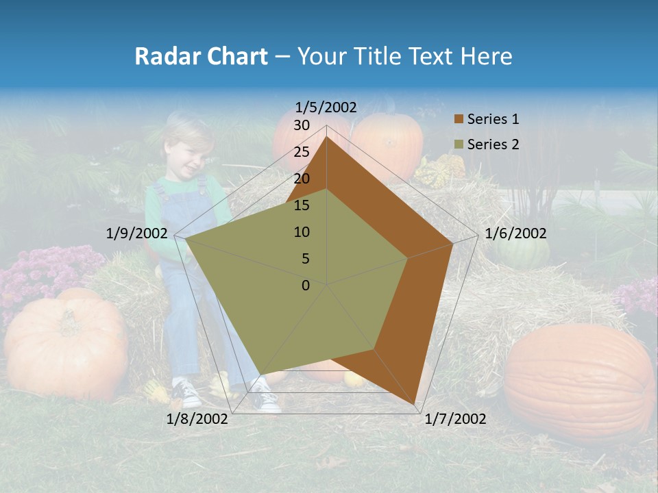 Child Autumn Harvest PowerPoint Template