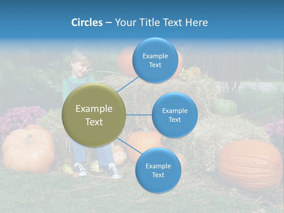 Child Autumn Harvest PowerPoint Template