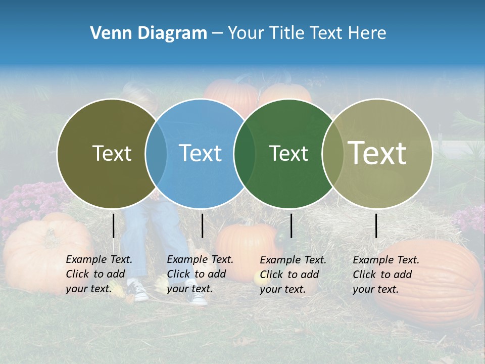 Child Autumn Harvest PowerPoint Template