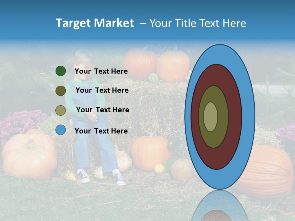 Child Autumn Harvest PowerPoint Template