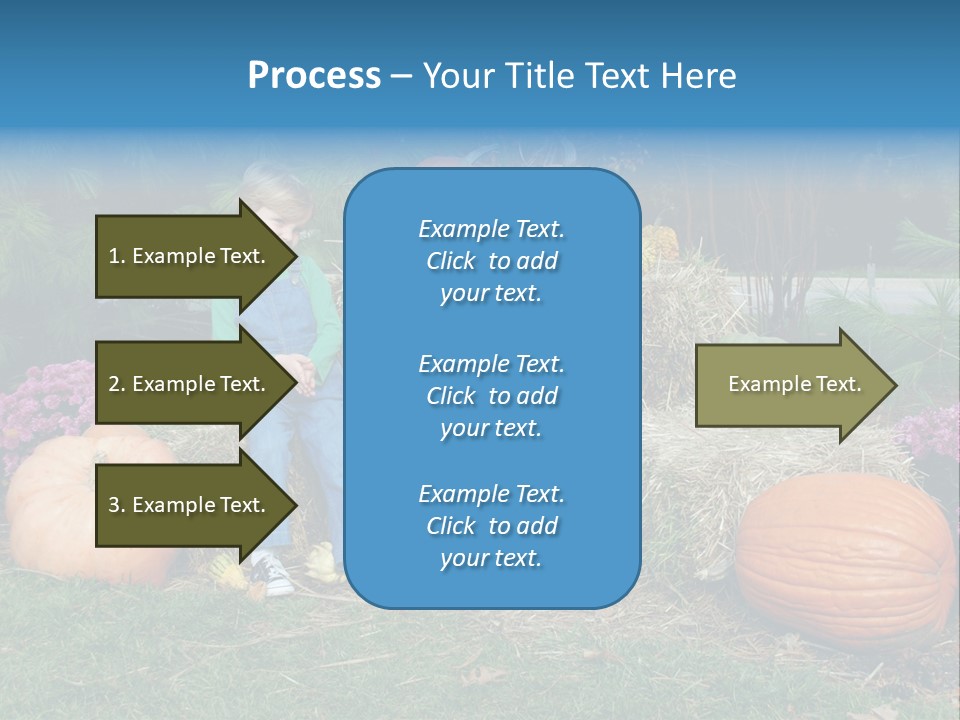 Child Autumn Harvest PowerPoint Template