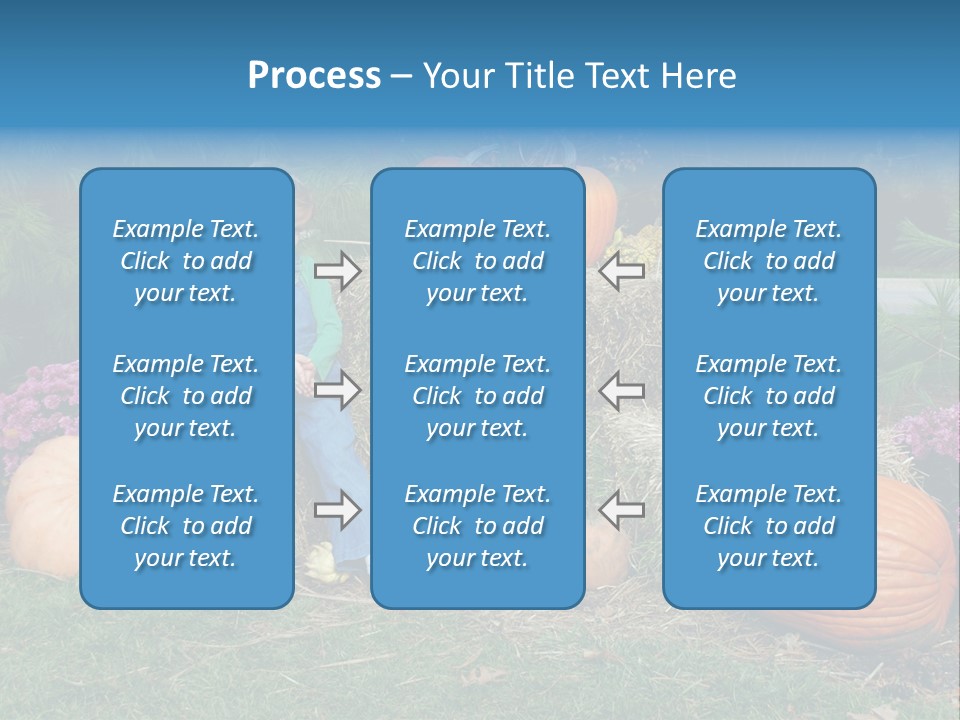 Child Autumn Harvest PowerPoint Template