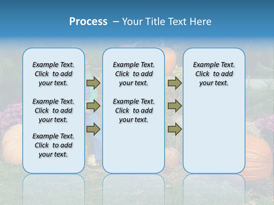 Child Autumn Harvest PowerPoint Template