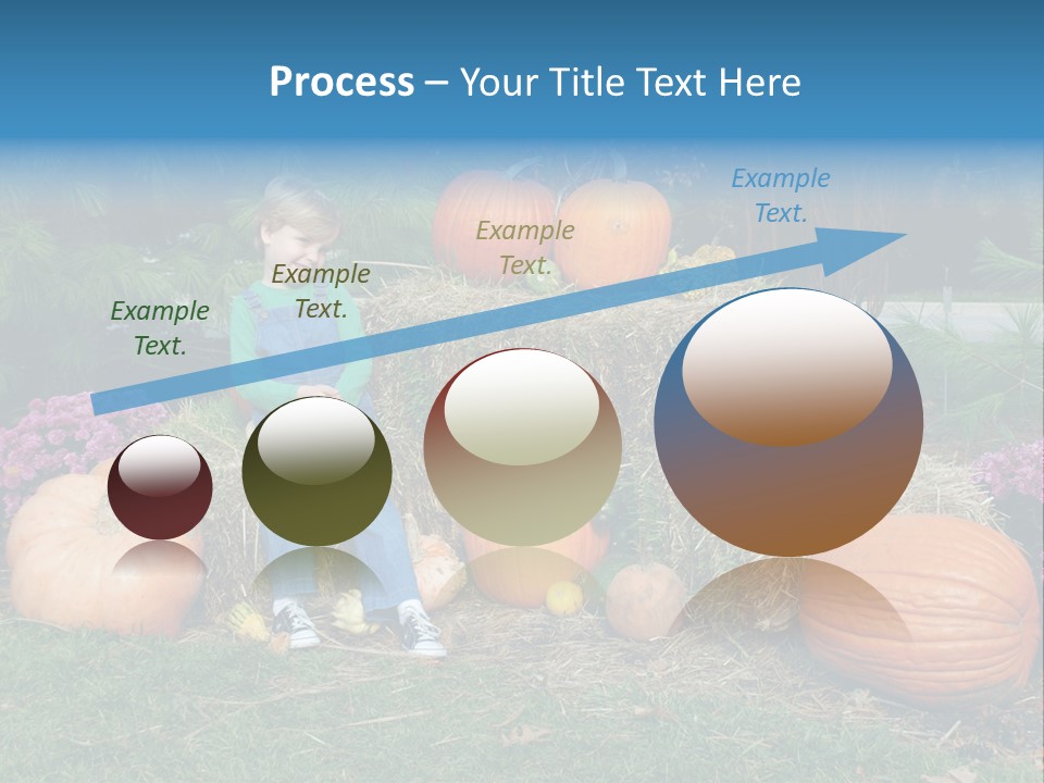 Child Autumn Harvest PowerPoint Template