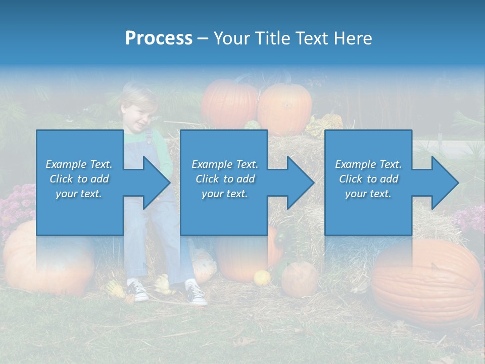 Child Autumn Harvest PowerPoint Template