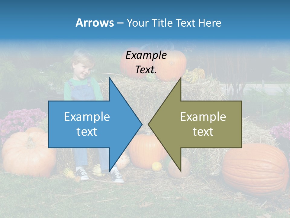 Child Autumn Harvest PowerPoint Template