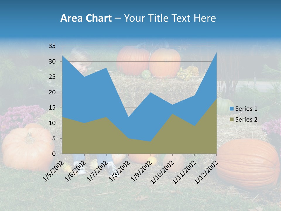 Child Autumn Harvest PowerPoint Template