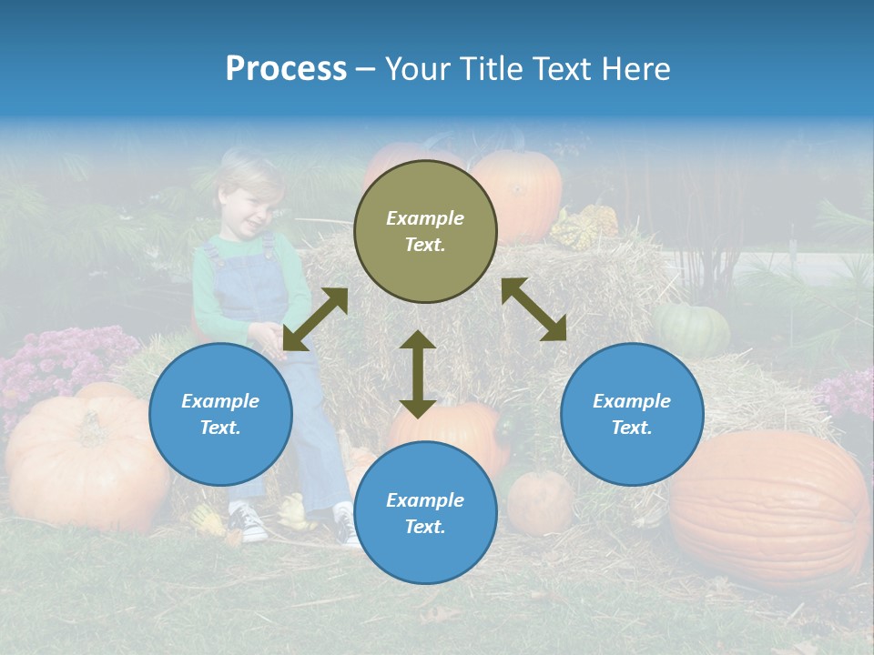 Child Autumn Harvest PowerPoint Template