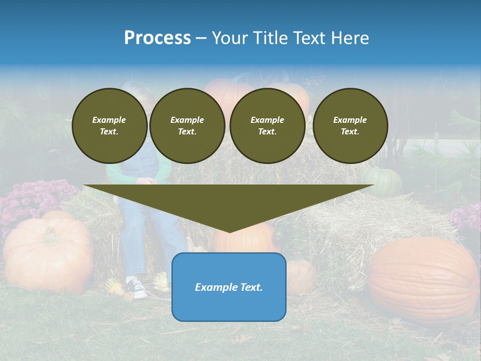 Child Autumn Harvest PowerPoint Template