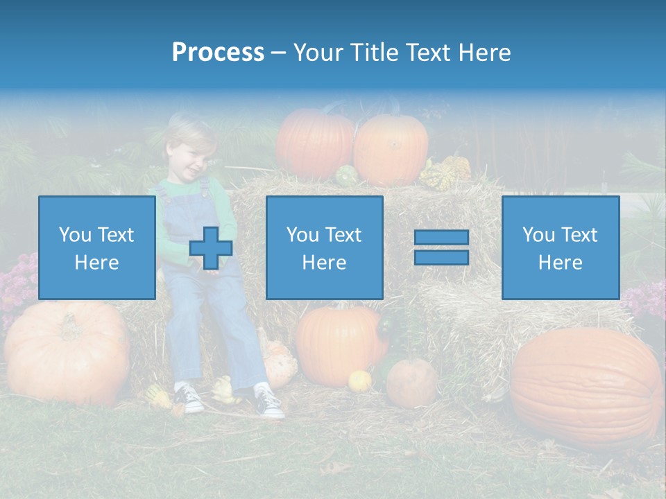 Child Autumn Harvest PowerPoint Template
