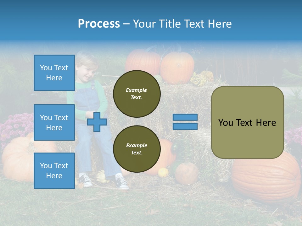 Child Autumn Harvest PowerPoint Template