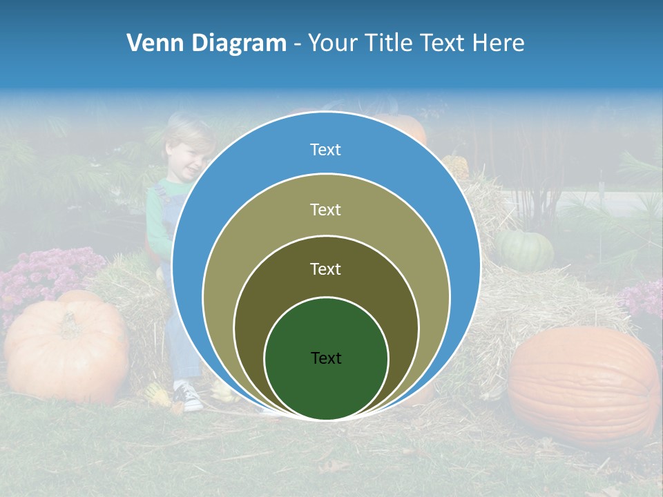 Child Autumn Harvest PowerPoint Template