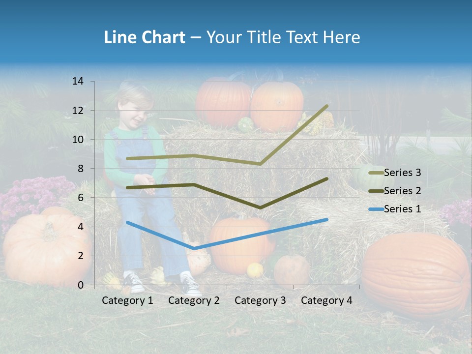 Child Autumn Harvest PowerPoint Template