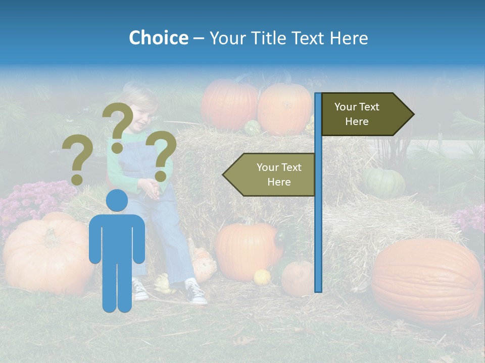 Child Autumn Harvest PowerPoint Template