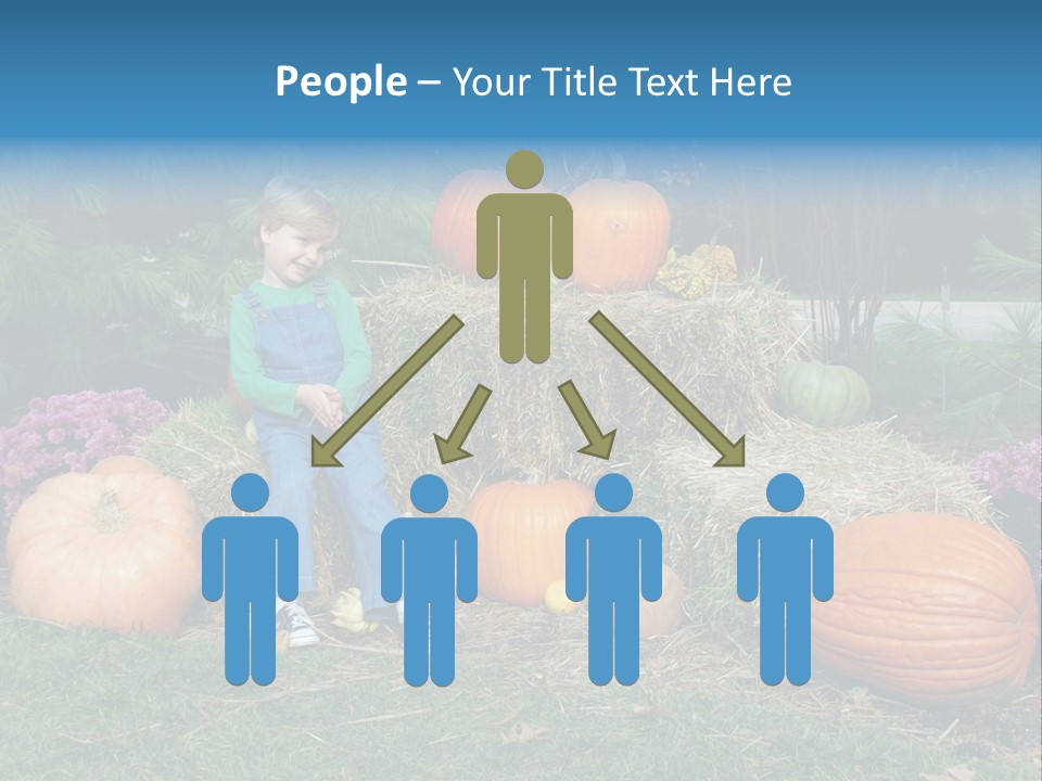 Child Autumn Harvest PowerPoint Template