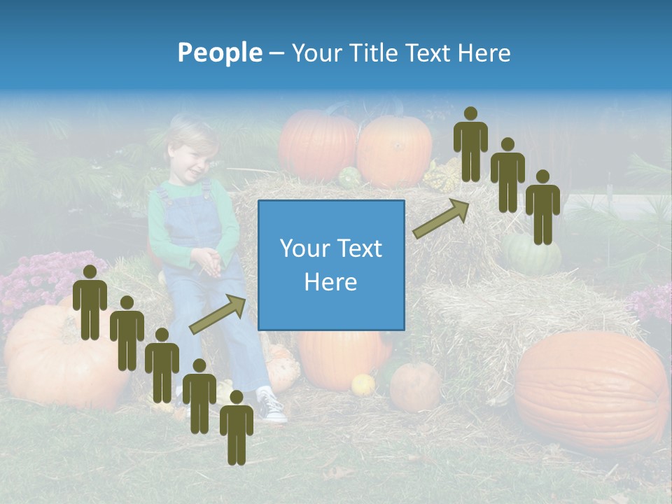 Child Autumn Harvest PowerPoint Template