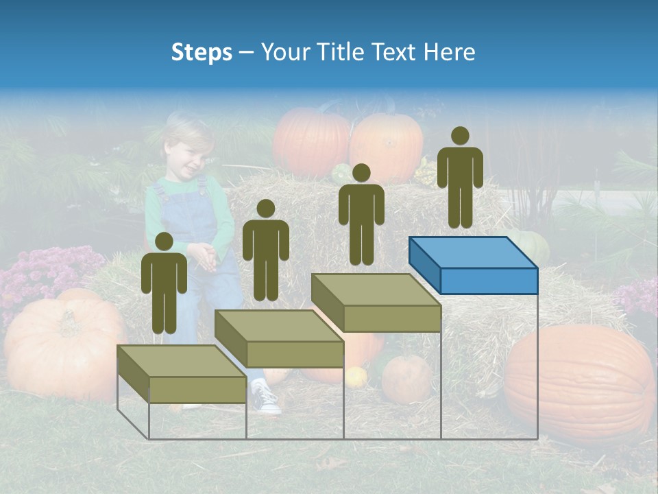 Child Autumn Harvest PowerPoint Template