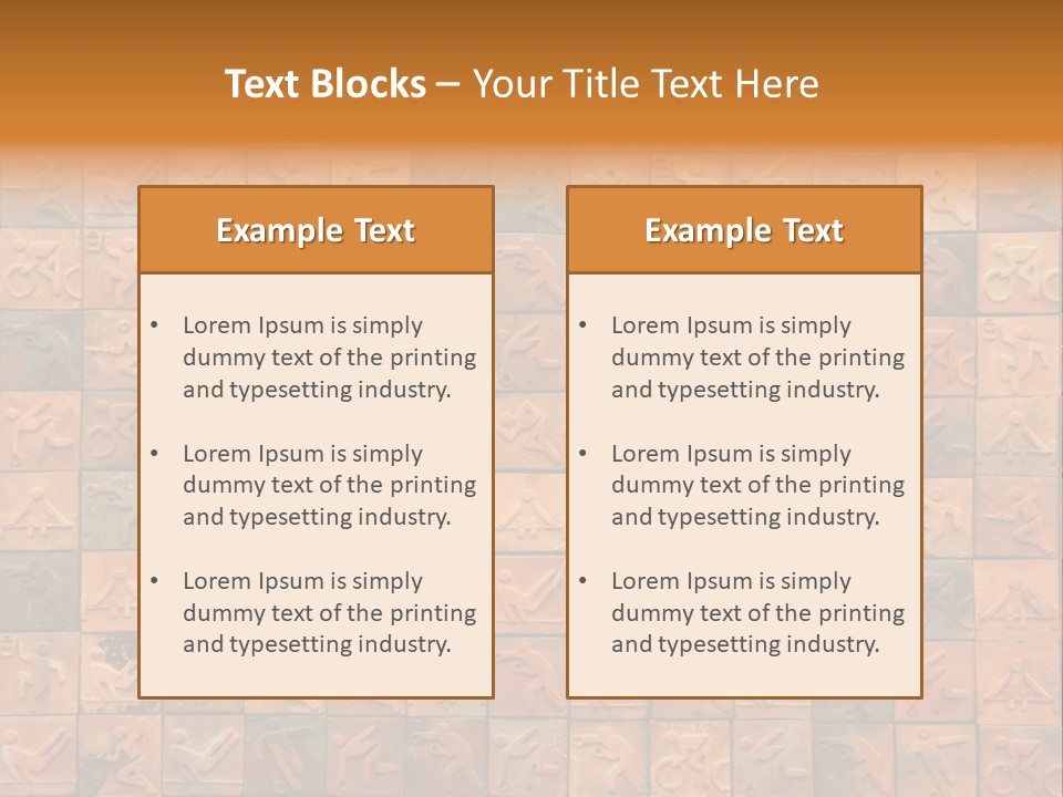Checks Sport Block PowerPoint Template