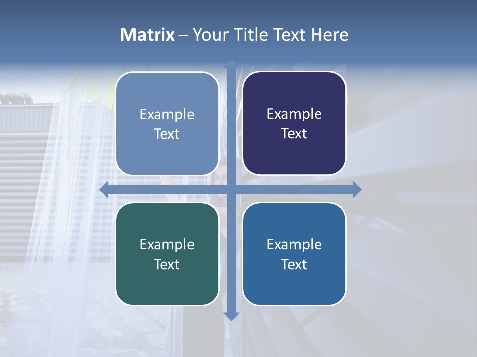 Girl Modern Building PowerPoint Template