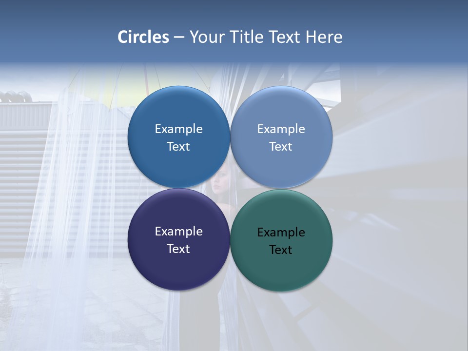 Girl Modern Building PowerPoint Template