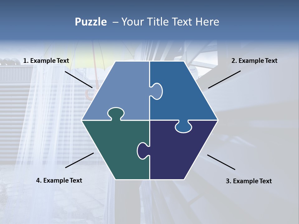 Girl Modern Building PowerPoint Template