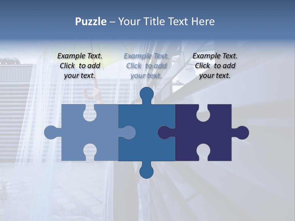 Girl Modern Building PowerPoint Template