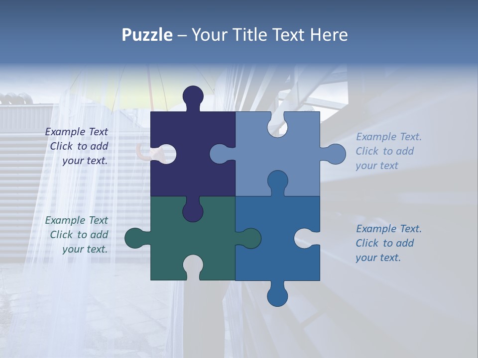 Girl Modern Building PowerPoint Template