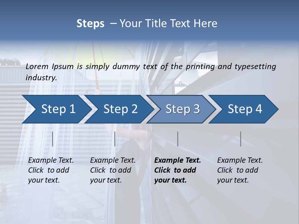 Girl Modern Building PowerPoint Template
