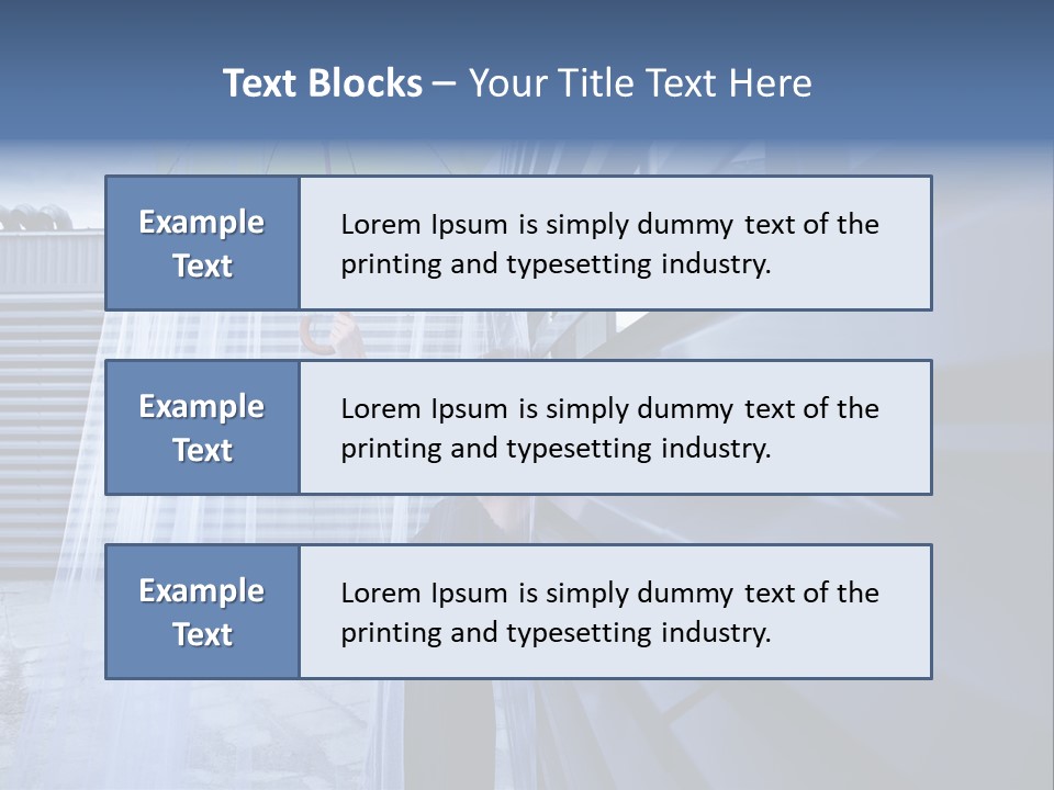 Girl Modern Building PowerPoint Template