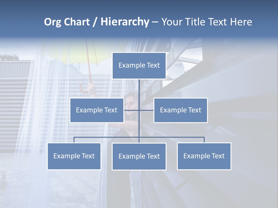 Girl Modern Building PowerPoint Template