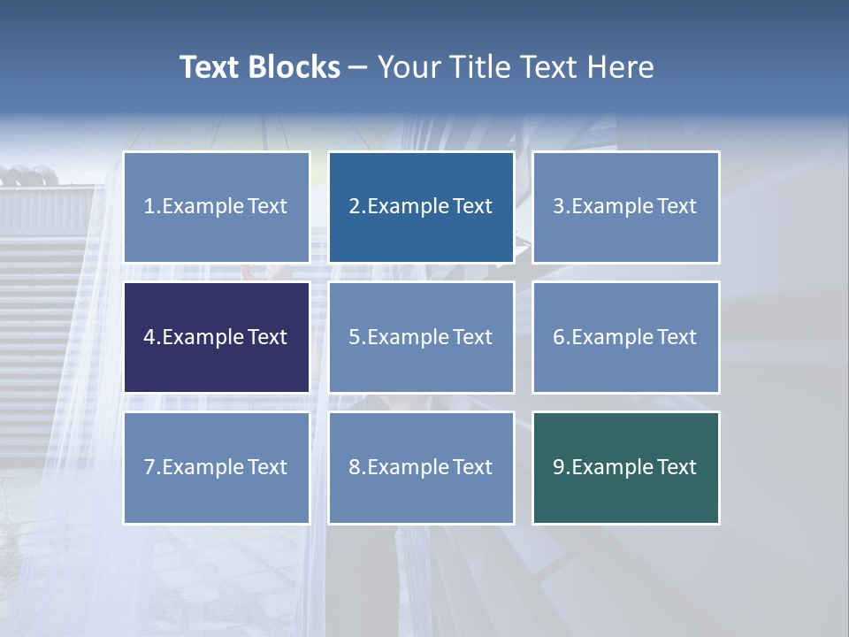 Girl Modern Building PowerPoint Template