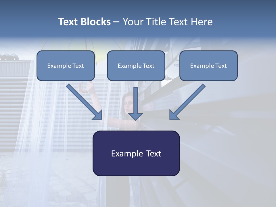 Girl Modern Building PowerPoint Template
