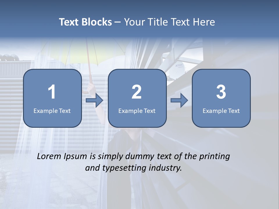 Girl Modern Building PowerPoint Template