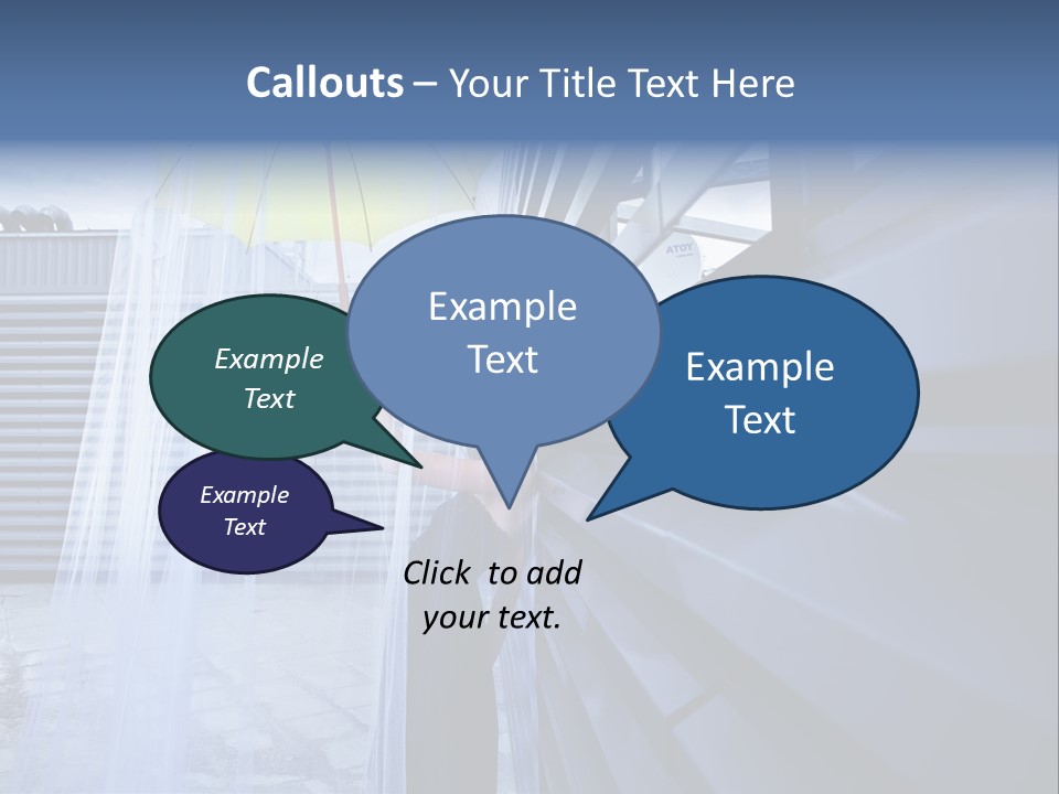 Girl Modern Building PowerPoint Template