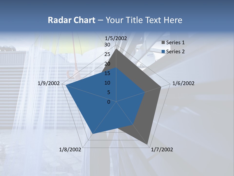 Girl Modern Building PowerPoint Template