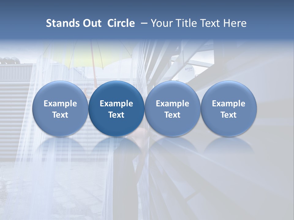 Girl Modern Building PowerPoint Template