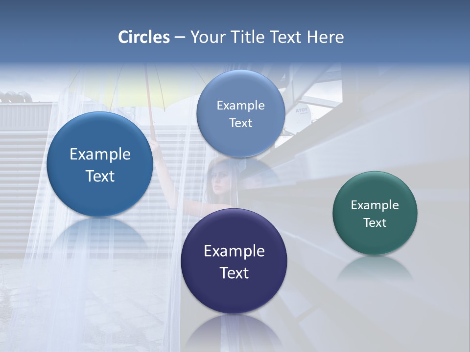 Girl Modern Building PowerPoint Template