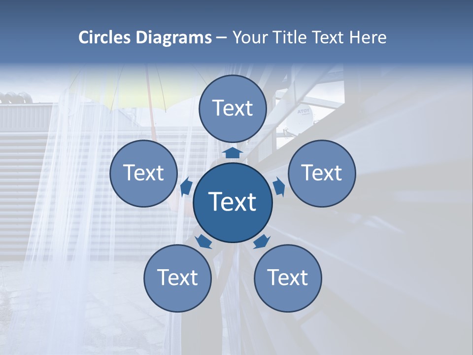 Girl Modern Building PowerPoint Template