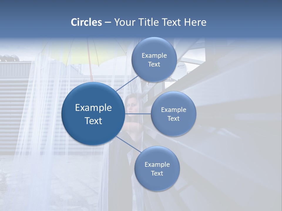 Girl Modern Building PowerPoint Template