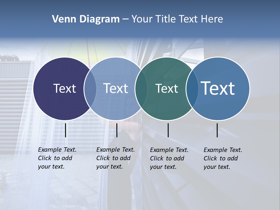 Girl Modern Building PowerPoint Template