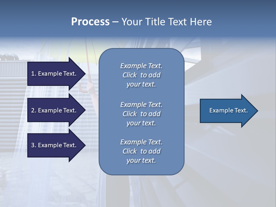 Girl Modern Building PowerPoint Template