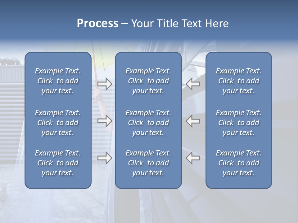 Girl Modern Building PowerPoint Template