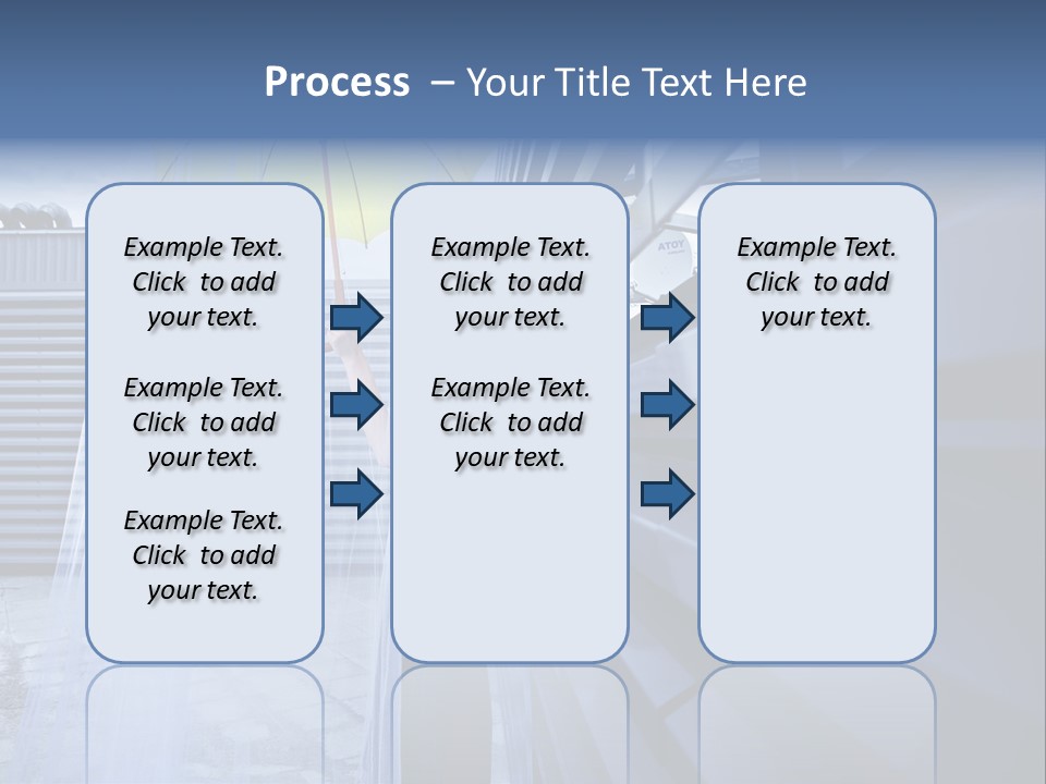 Girl Modern Building PowerPoint Template