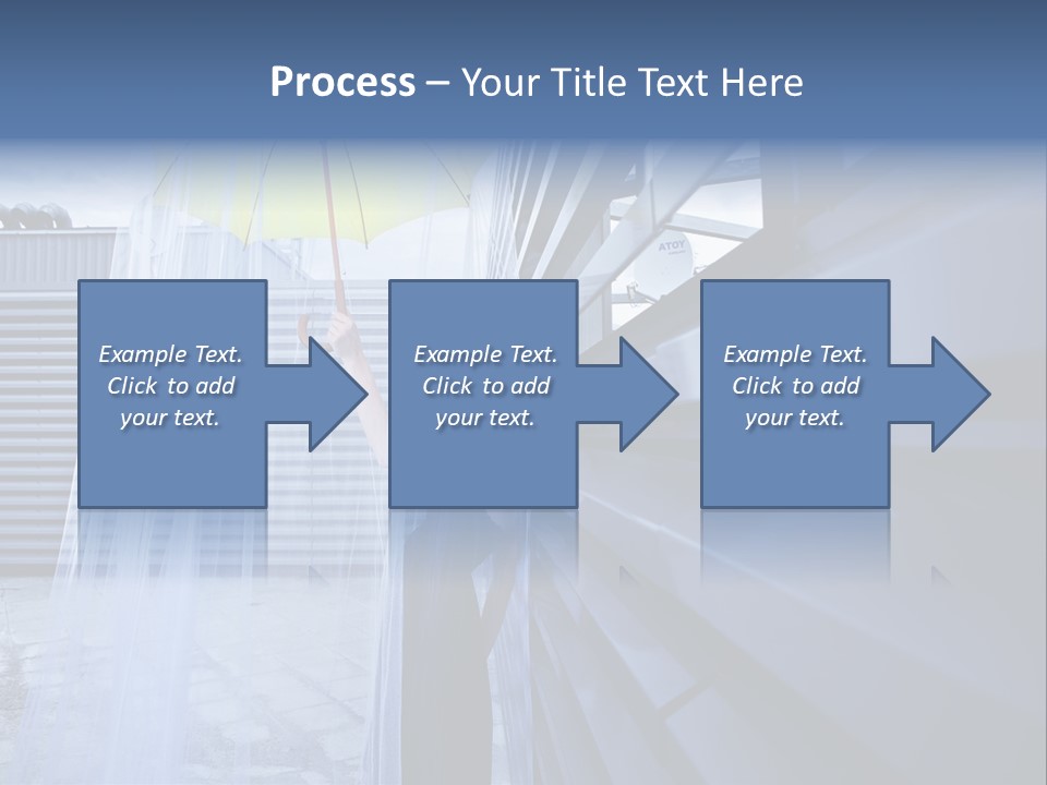 Girl Modern Building PowerPoint Template
