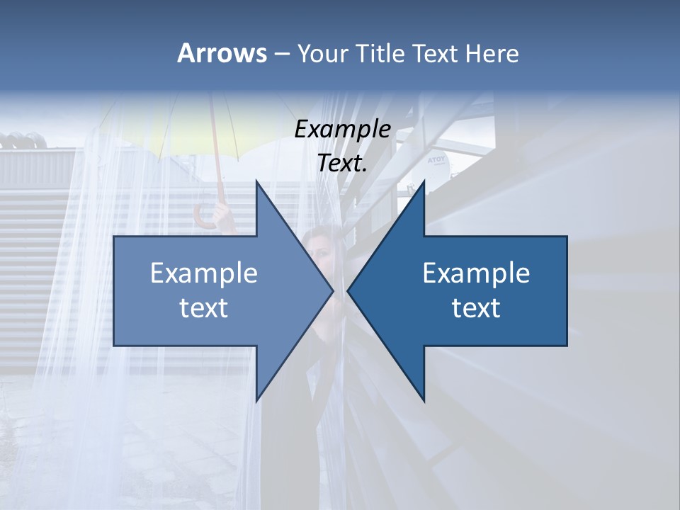 Girl Modern Building PowerPoint Template