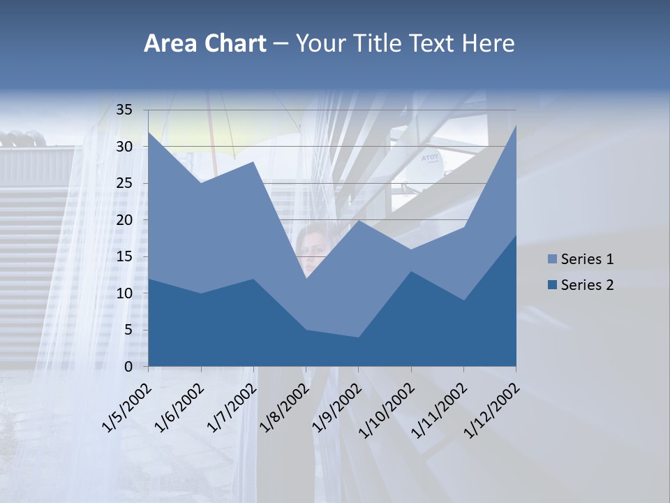 Girl Modern Building PowerPoint Template