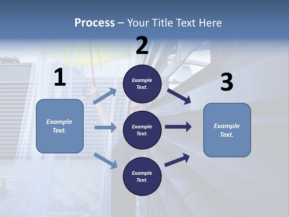 Girl Modern Building PowerPoint Template
