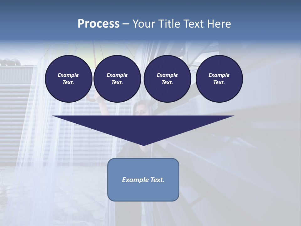 Girl Modern Building PowerPoint Template