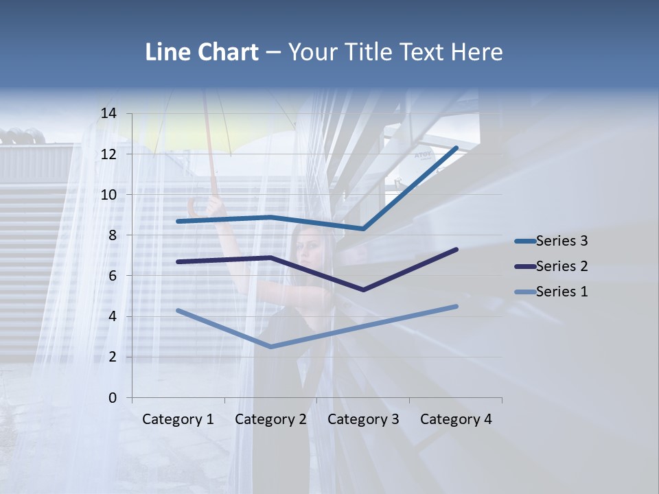 Girl Modern Building PowerPoint Template