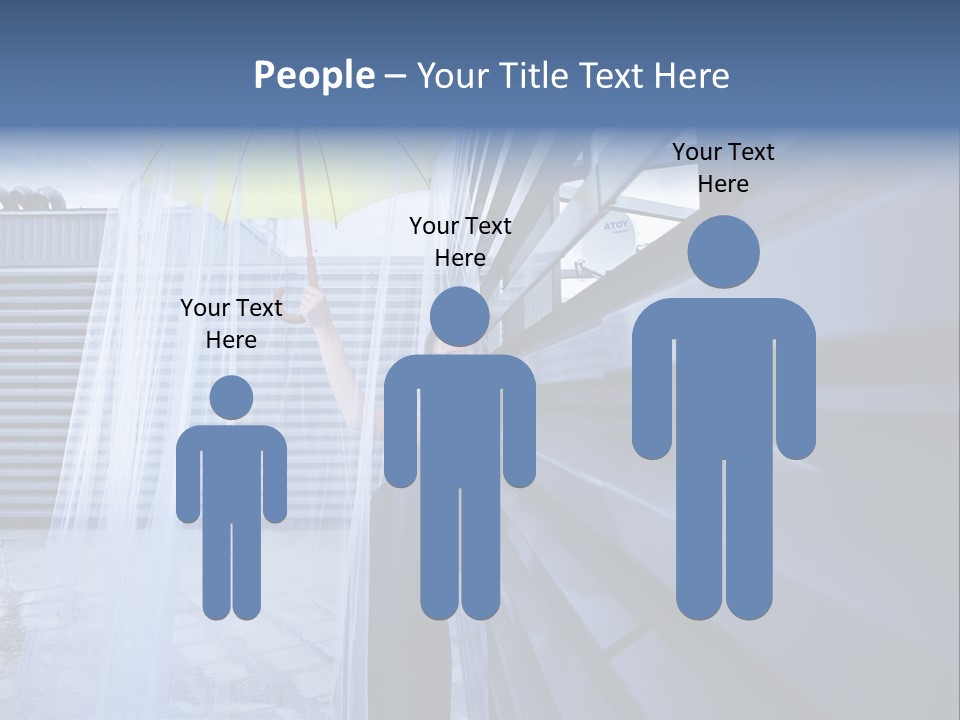 Girl Modern Building PowerPoint Template